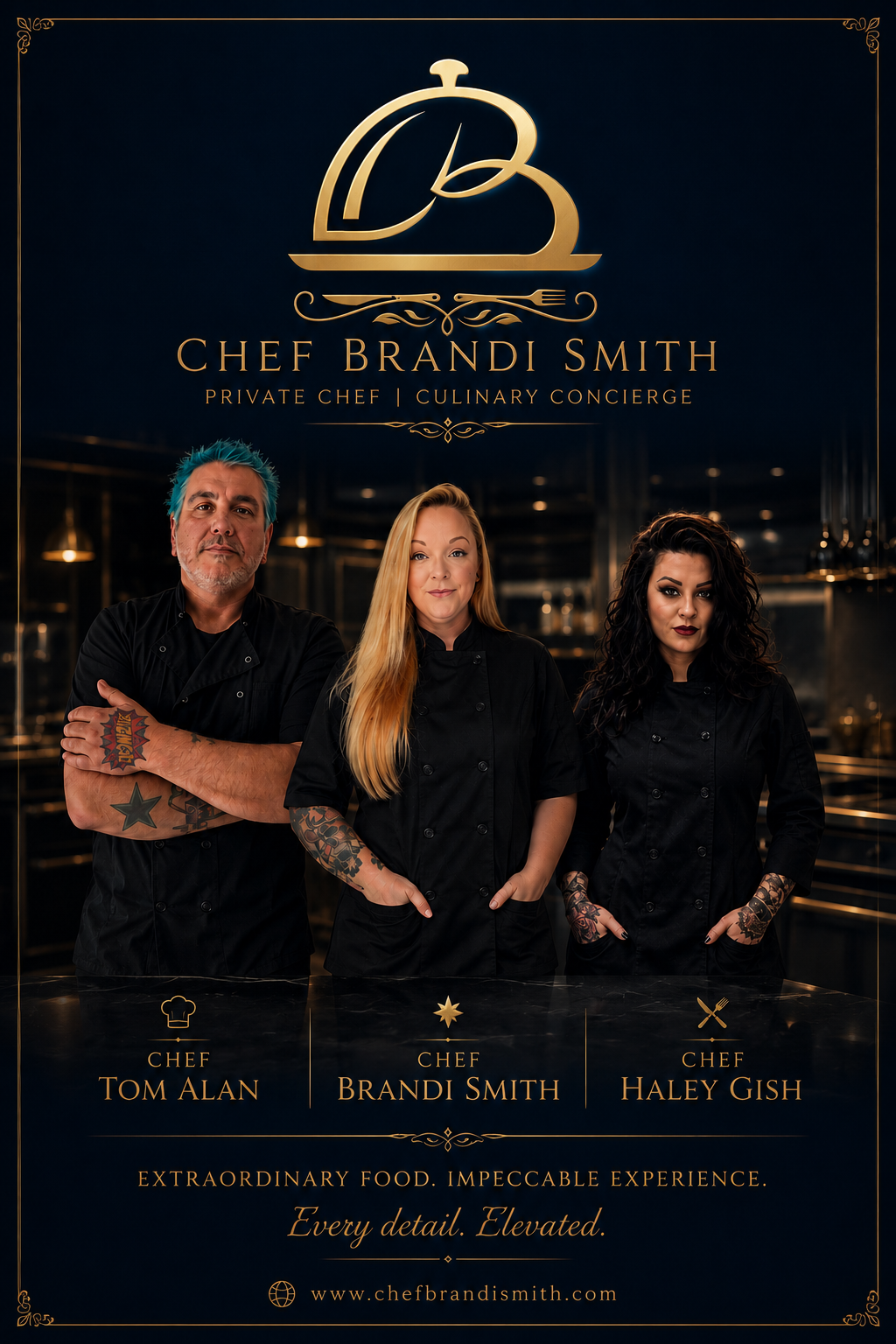 Culinary Concierge team — Chef Tom Alan and Chef Haley Gish